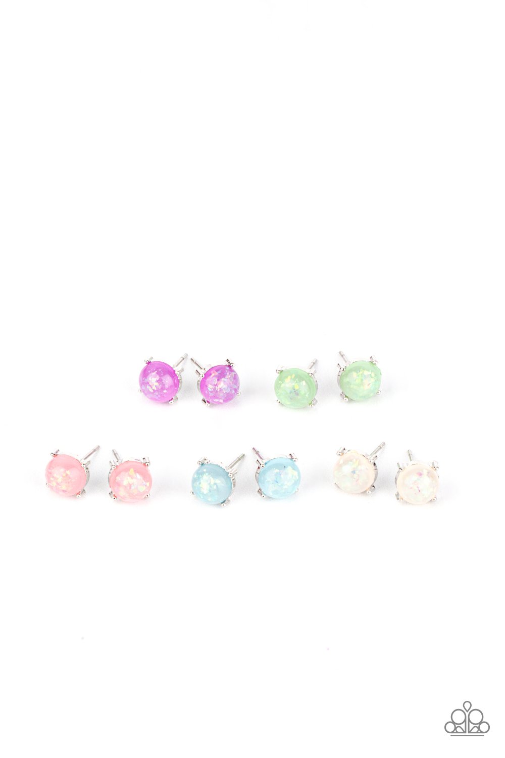SS Crystal Ball post Earring K6