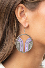 Load image into Gallery viewer, Delightfully Deco - Purple ♥ Earrings
