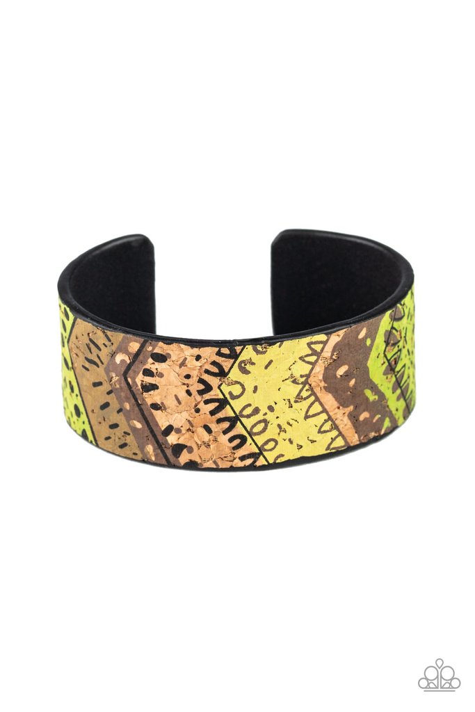 Come Uncorked - green - Paparazzi bracelet